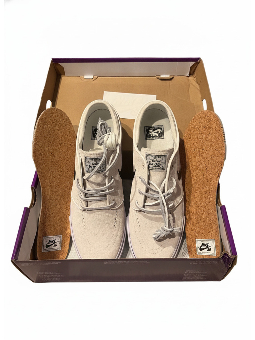 NIB Nike SB Zoom Janoski OG+ Summit White/Black Skate Shoes Size 9.5 US